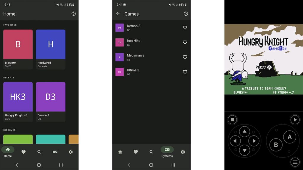 Lemuroid emulator library on Android