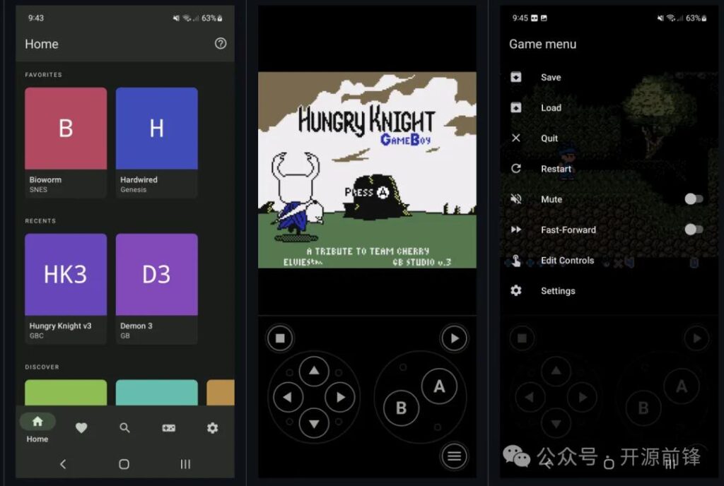 Lemuroid NES emulator game library on Android