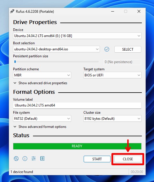 how to install linux on your pc flashing drive